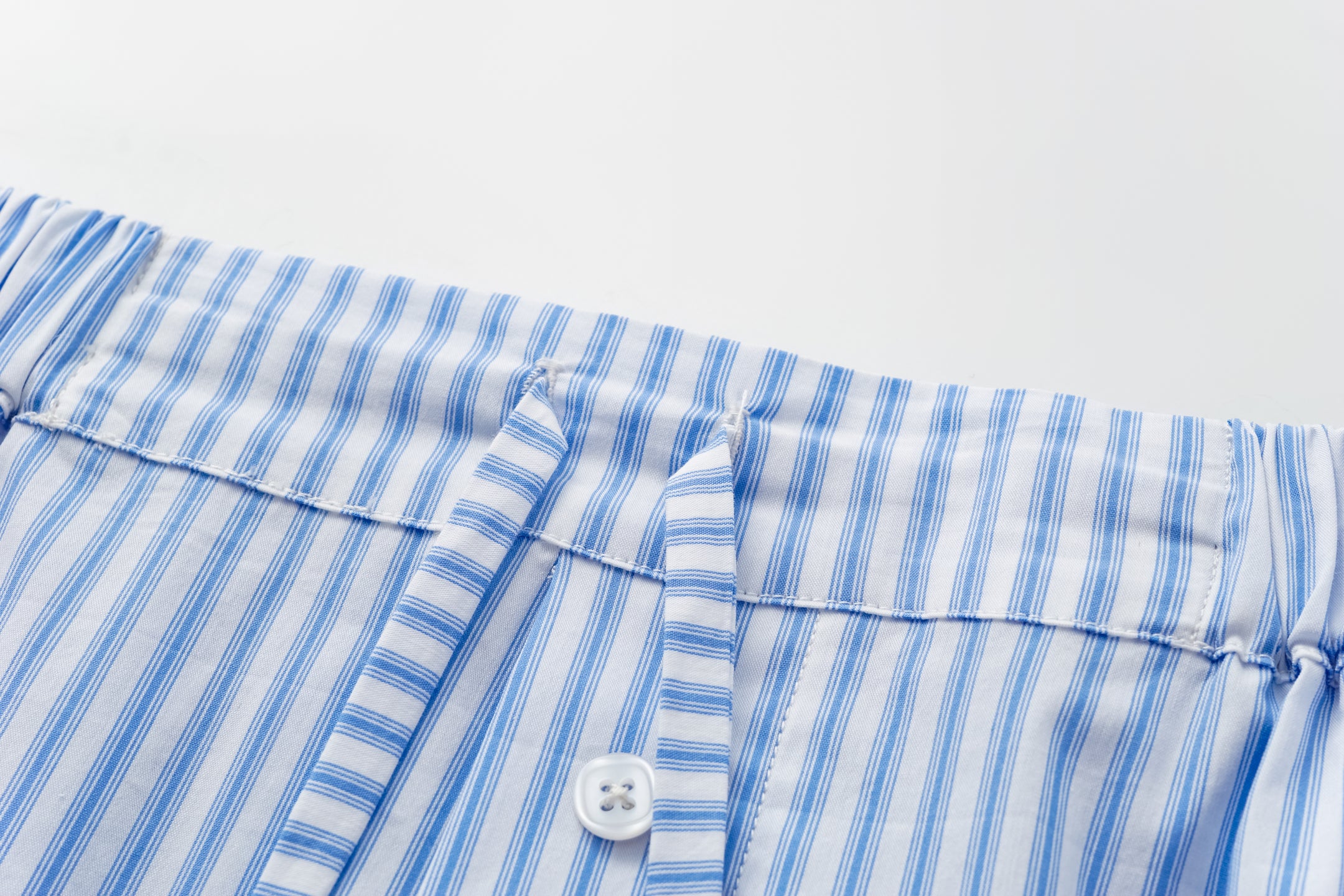 Blue Striped Shorts