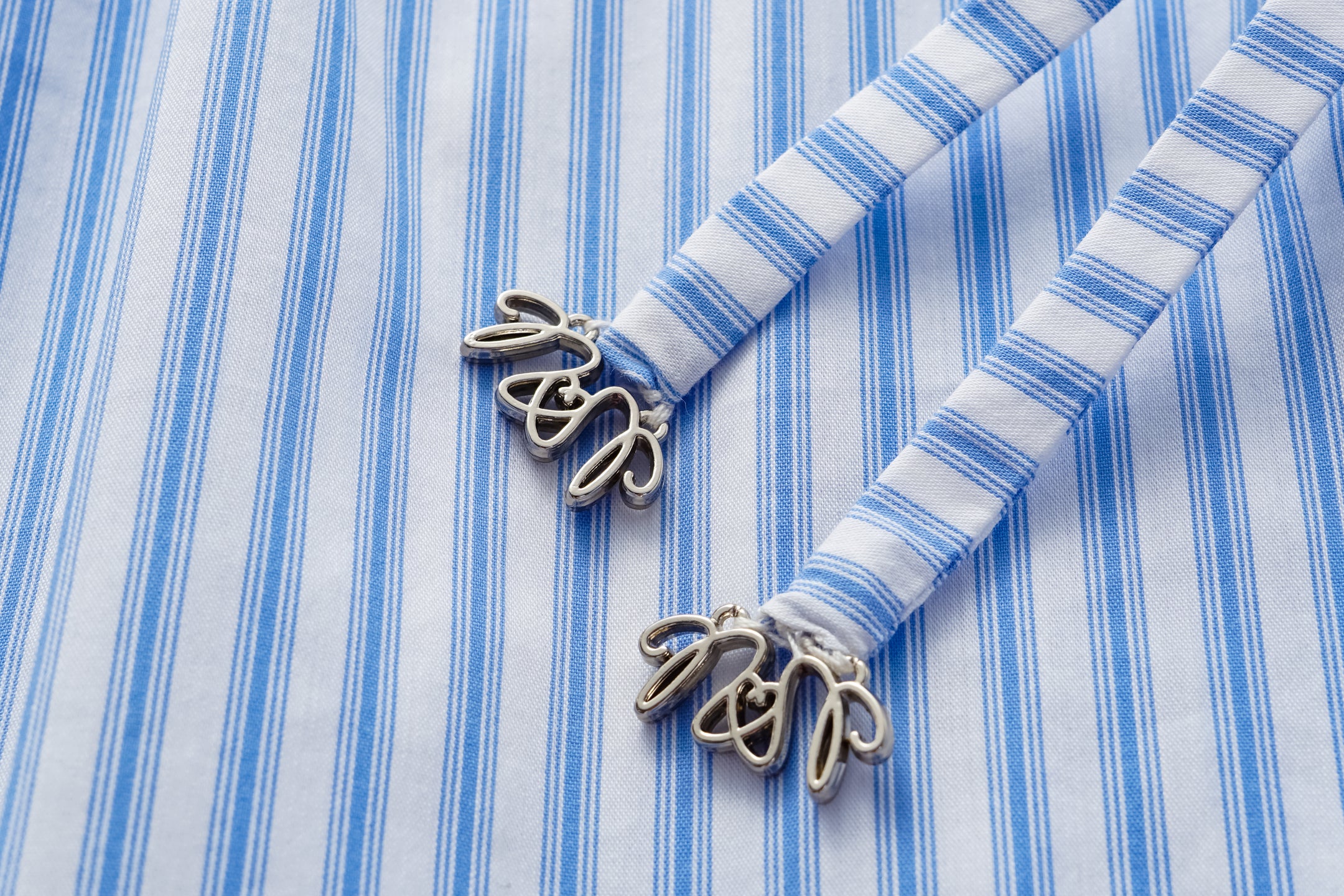 Blue Striped Shorts