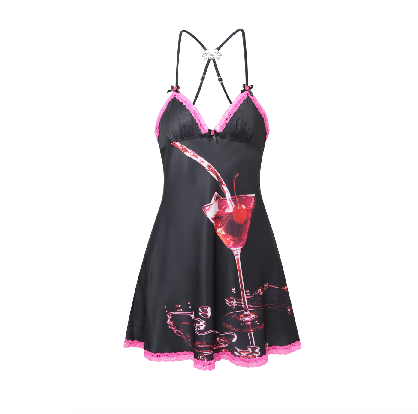 Cherry Martini Print Nightdress