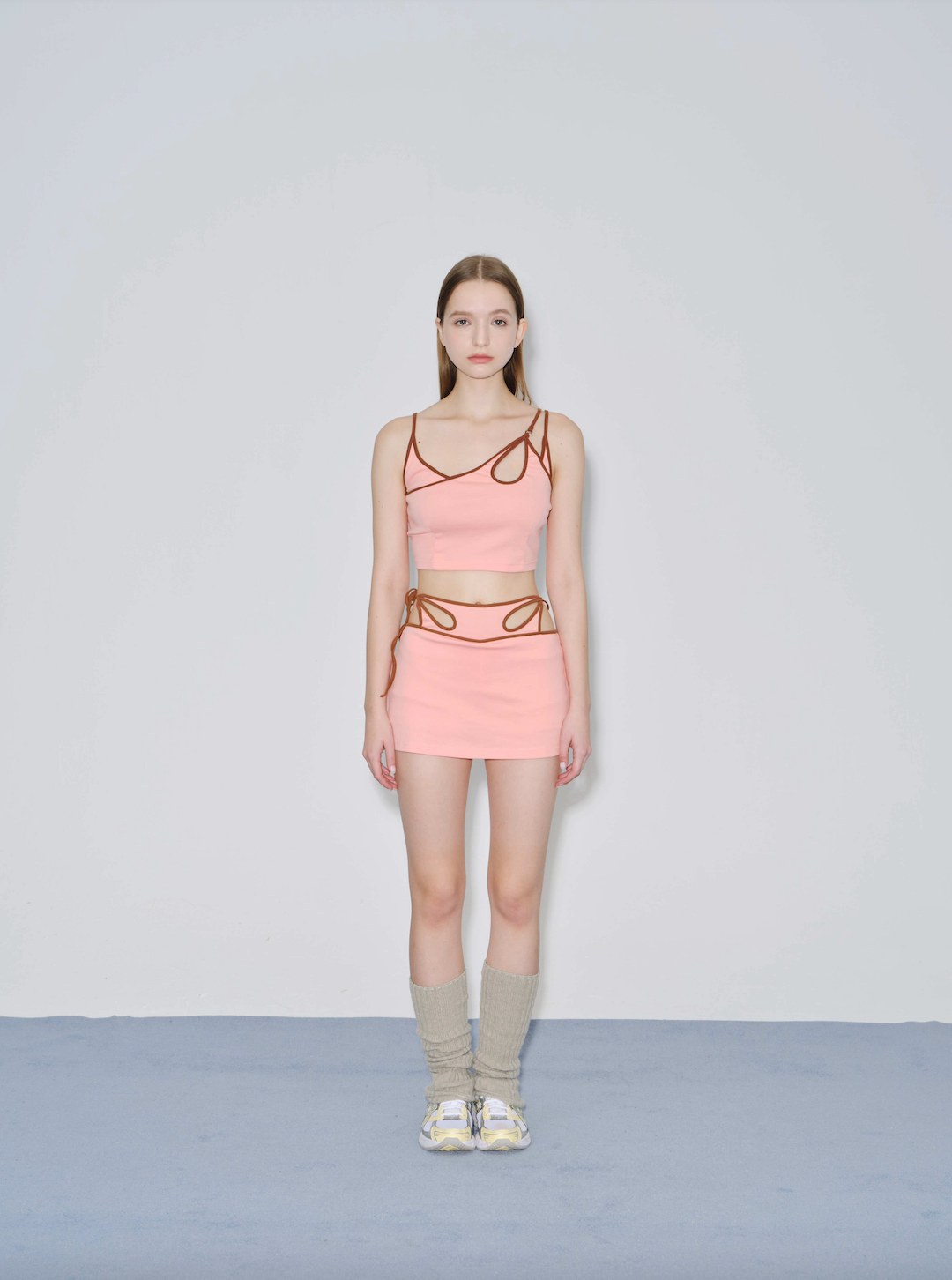Color Block Stretch Body Wrap Skirt