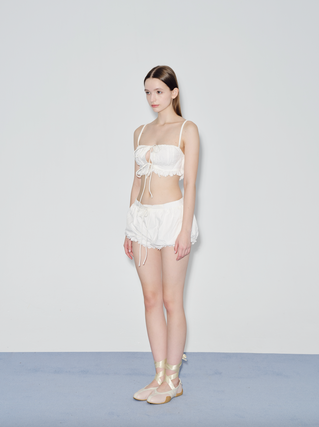 Pure White Lace Shorts