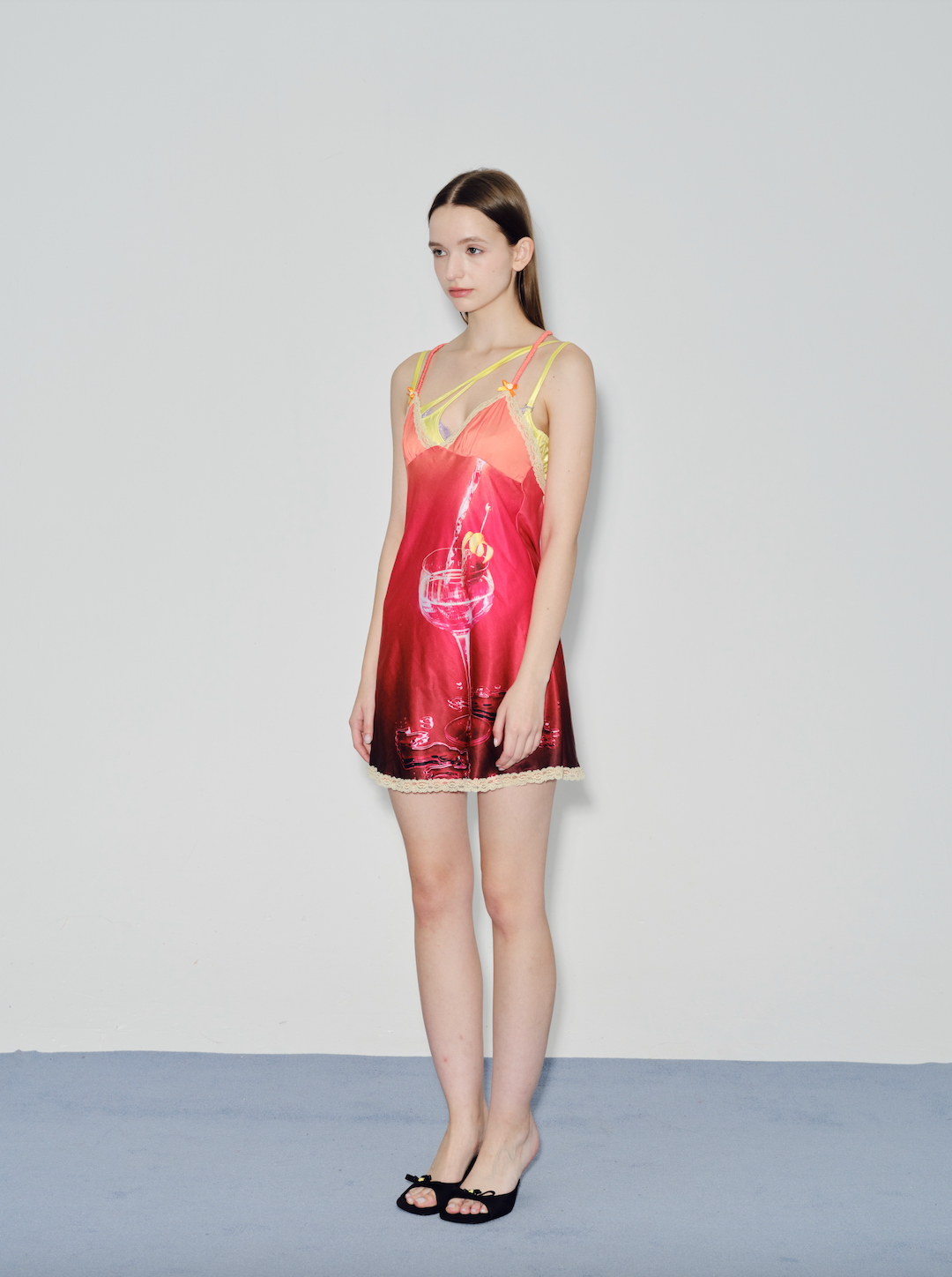 Orange martini print nightdress