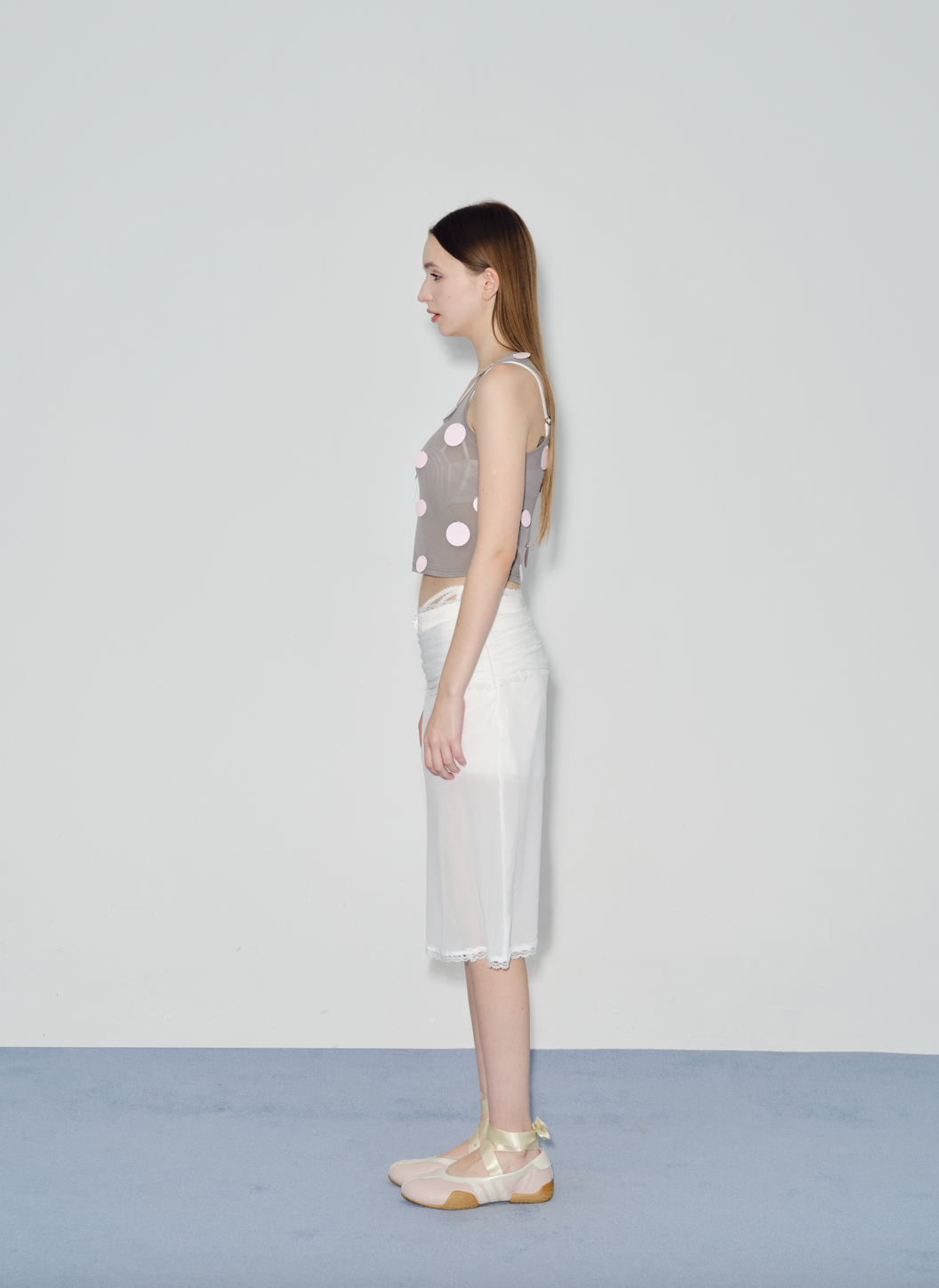 White Mesh Skirt