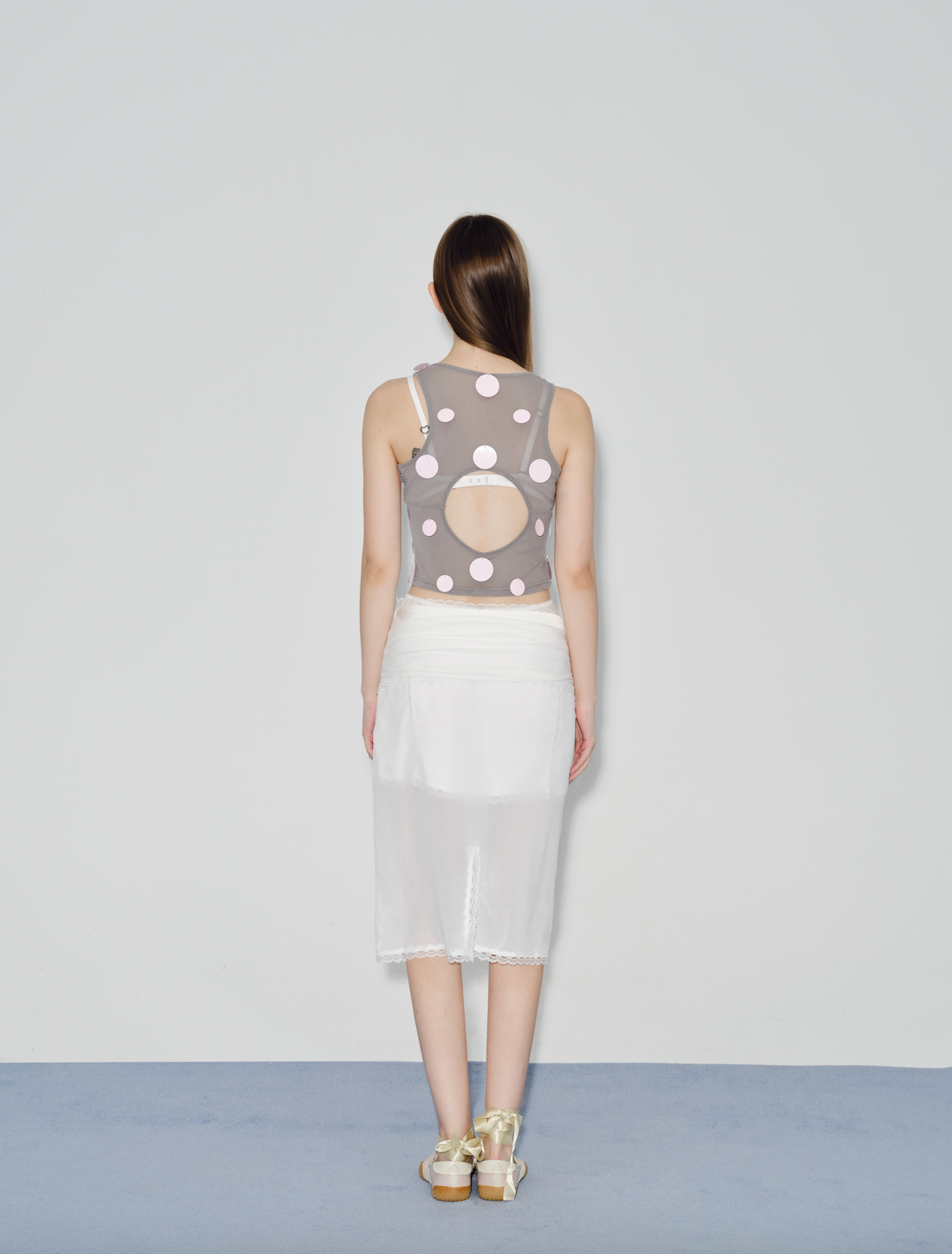 White Mesh Skirt