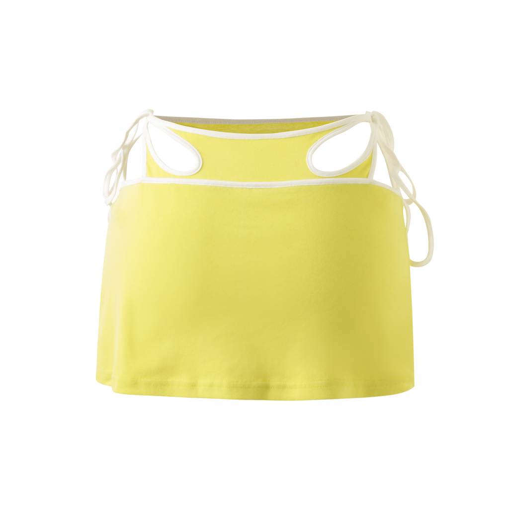 Color Block Stretch Body Wrap Skirt