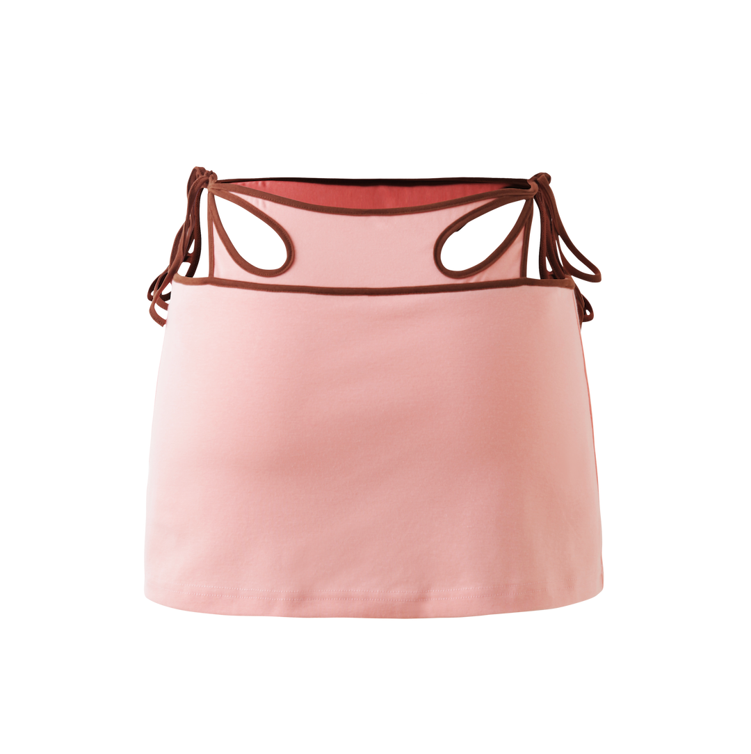 Color Block Stretch Body Wrap Skirt