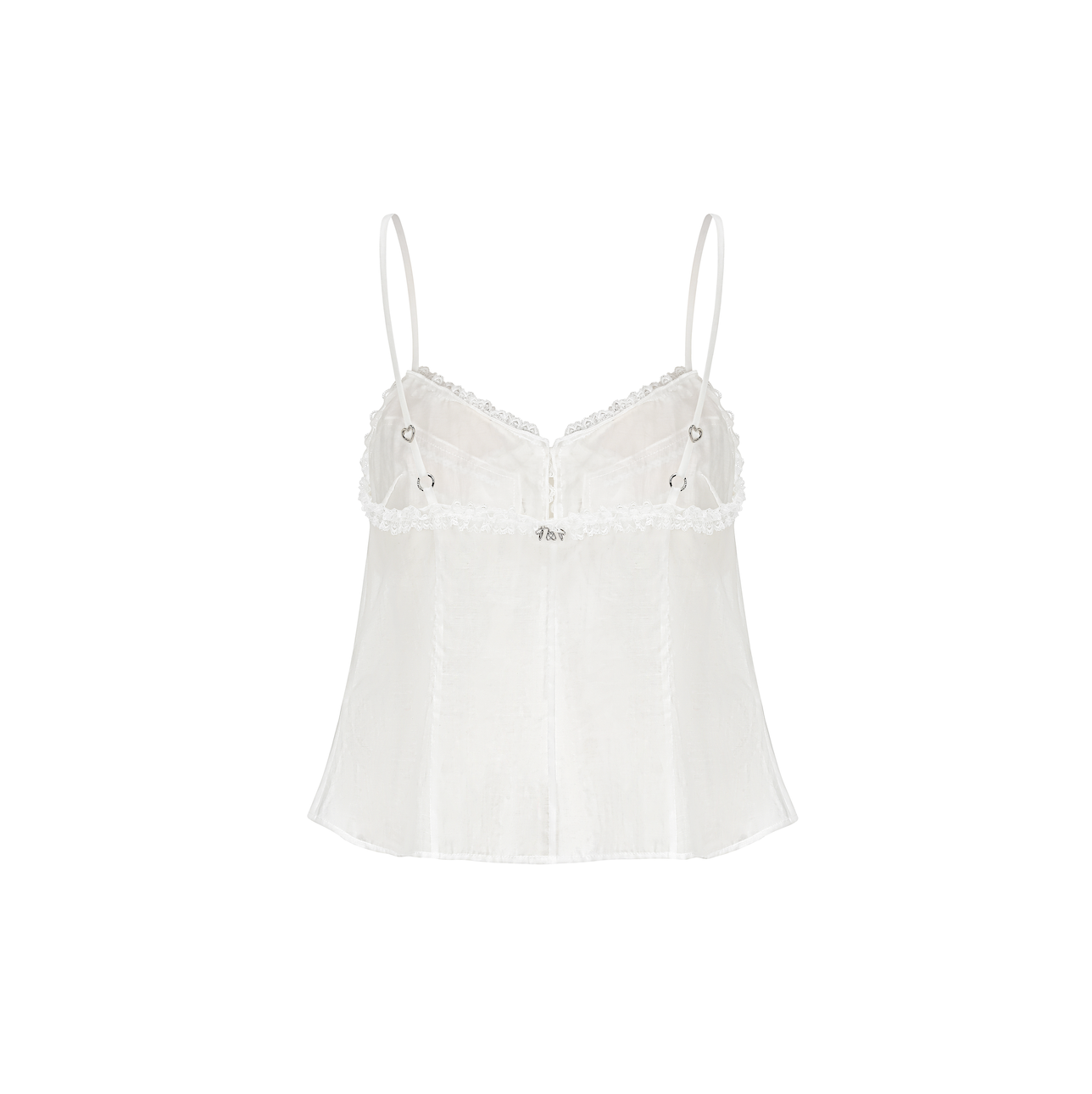 Semi-Transparent Embroidered Bow Set
